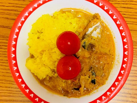 子供も食べれるサバカレー